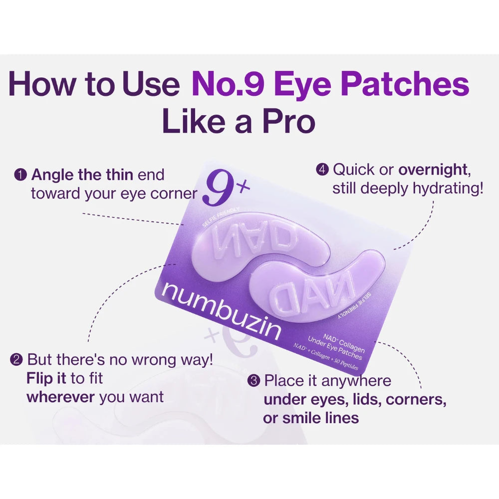 numbuzin : No.9 NAD+ Collagen Under Eye Patches