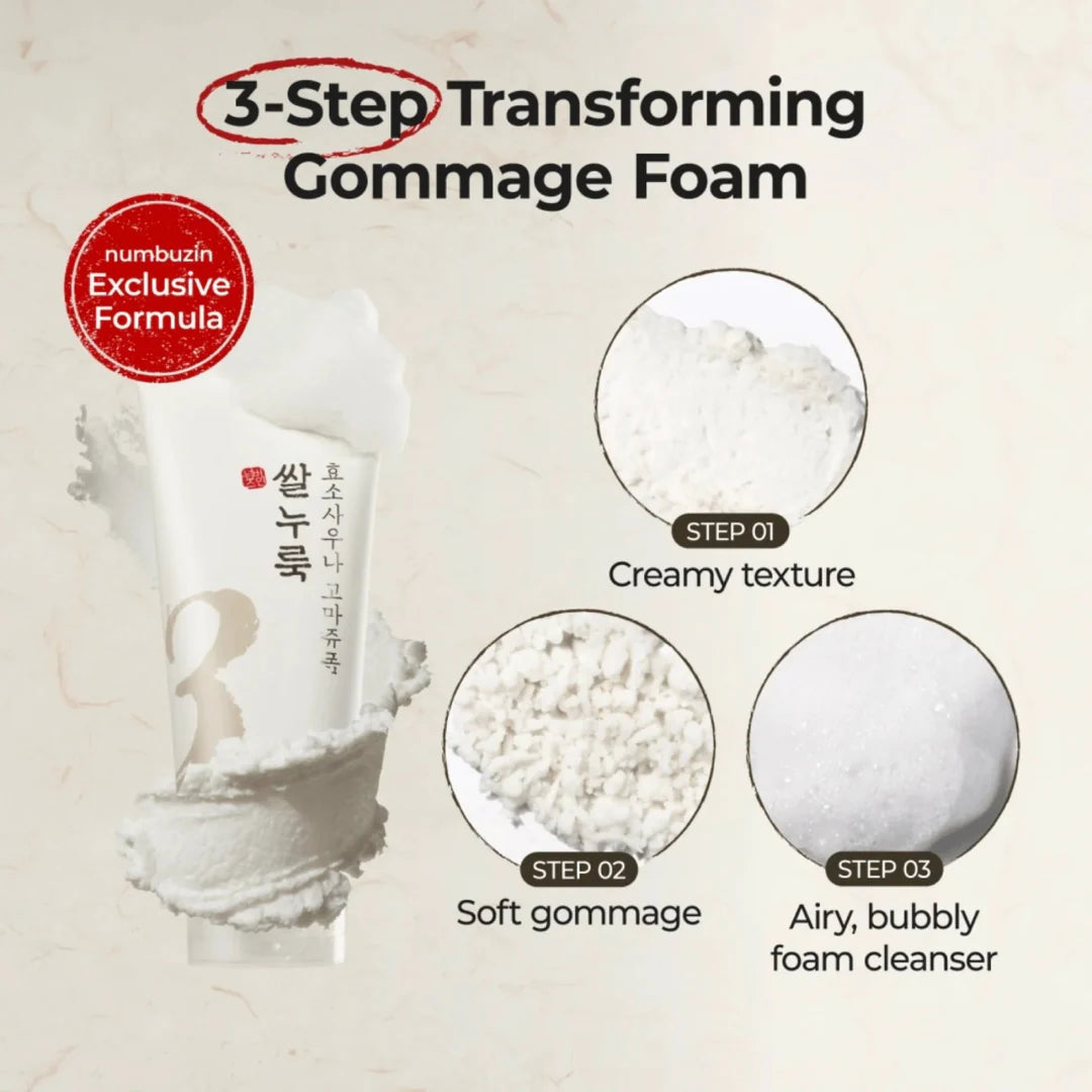 numbuzin : No.3 Rice Enzyme Skin Softening Cleansing Foam