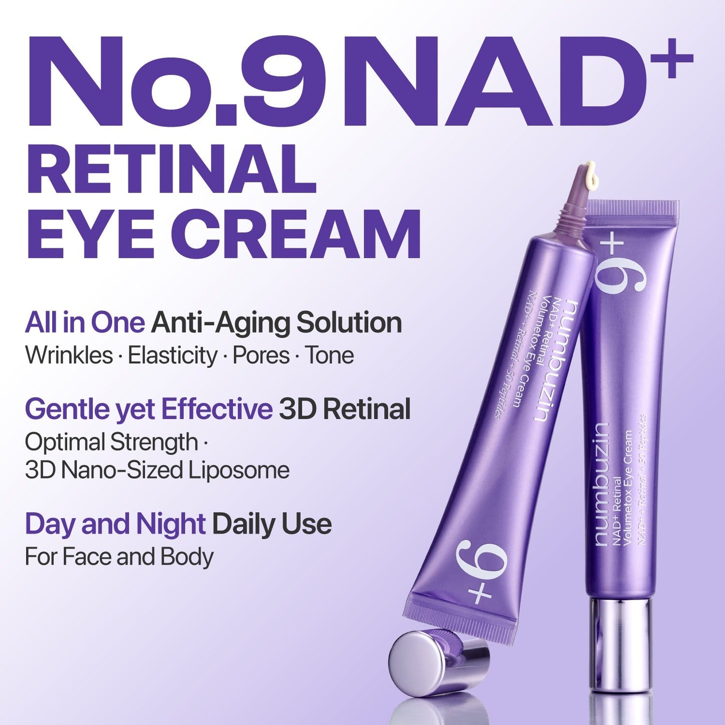 numbuzin : No.9 NAD+ Retinal Volumetox Eye Cream