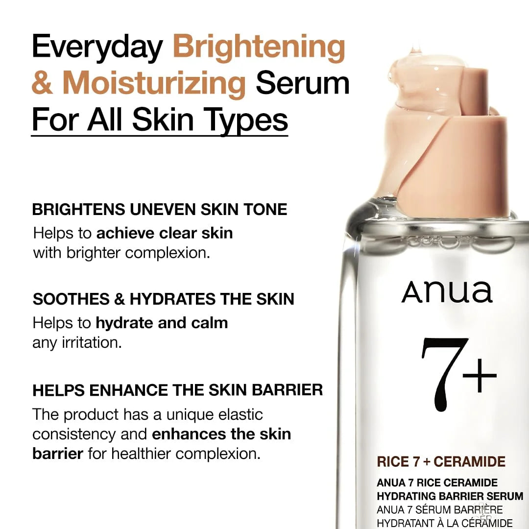 Anua : 7 Rice Ceramide Hydrating Barrier Serum