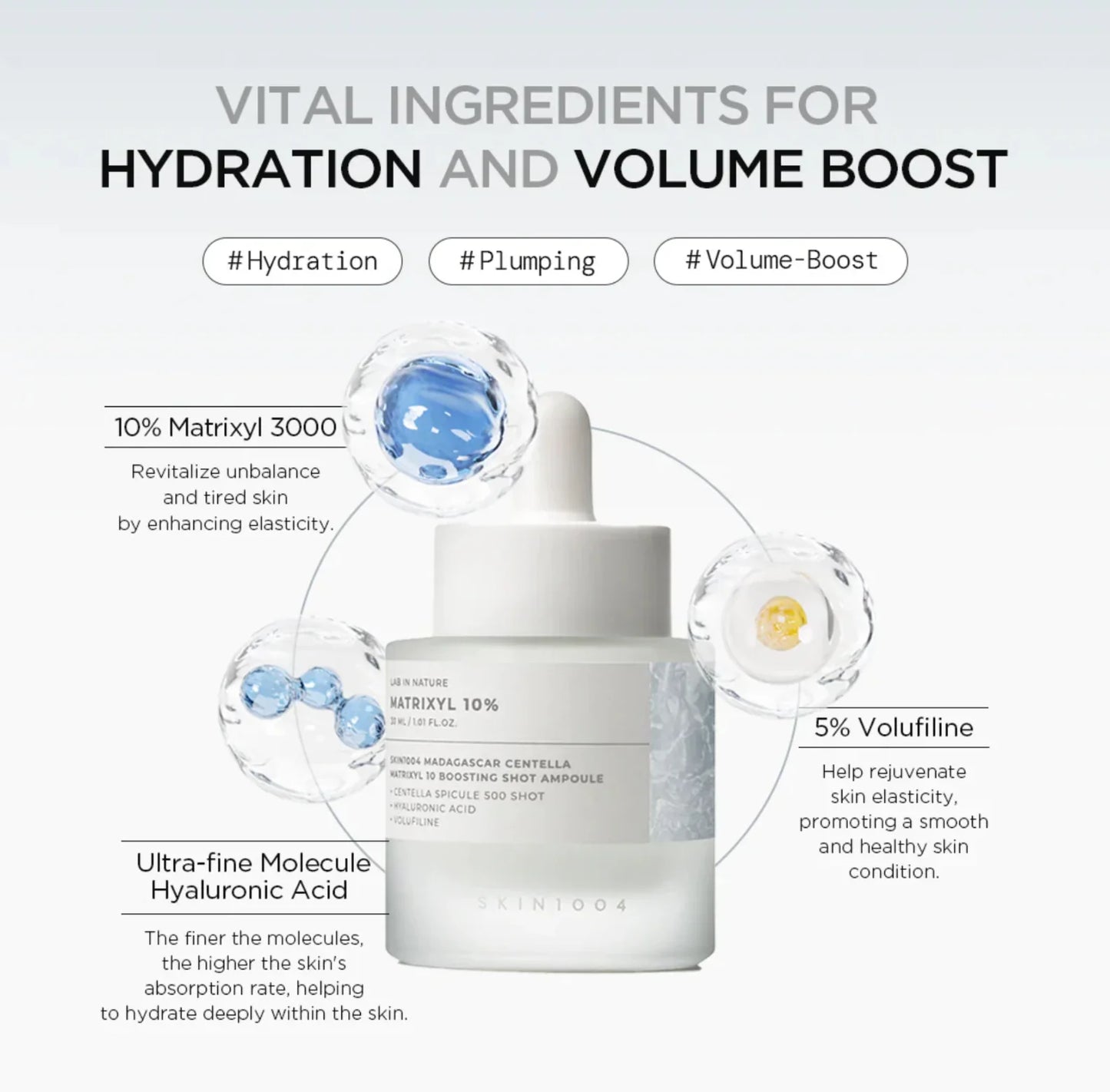SKIN1004 : Madagascar Centella Matrixyl 10 Boosting Shot Ampoule