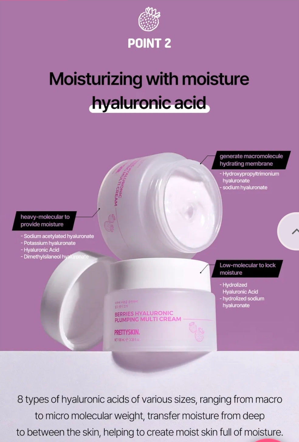 PRETTYSKIN : Berries Hyaluronic Multi Cream