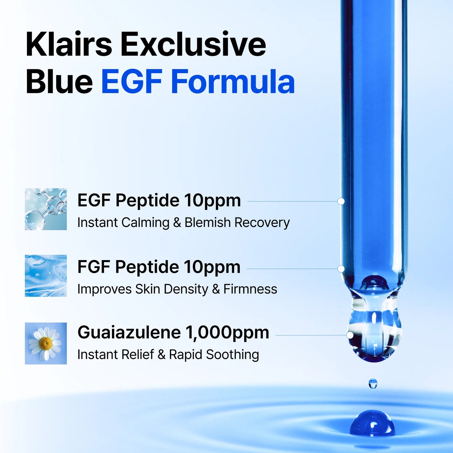 Dear Klairs : EGF Blue AC Calming Serum