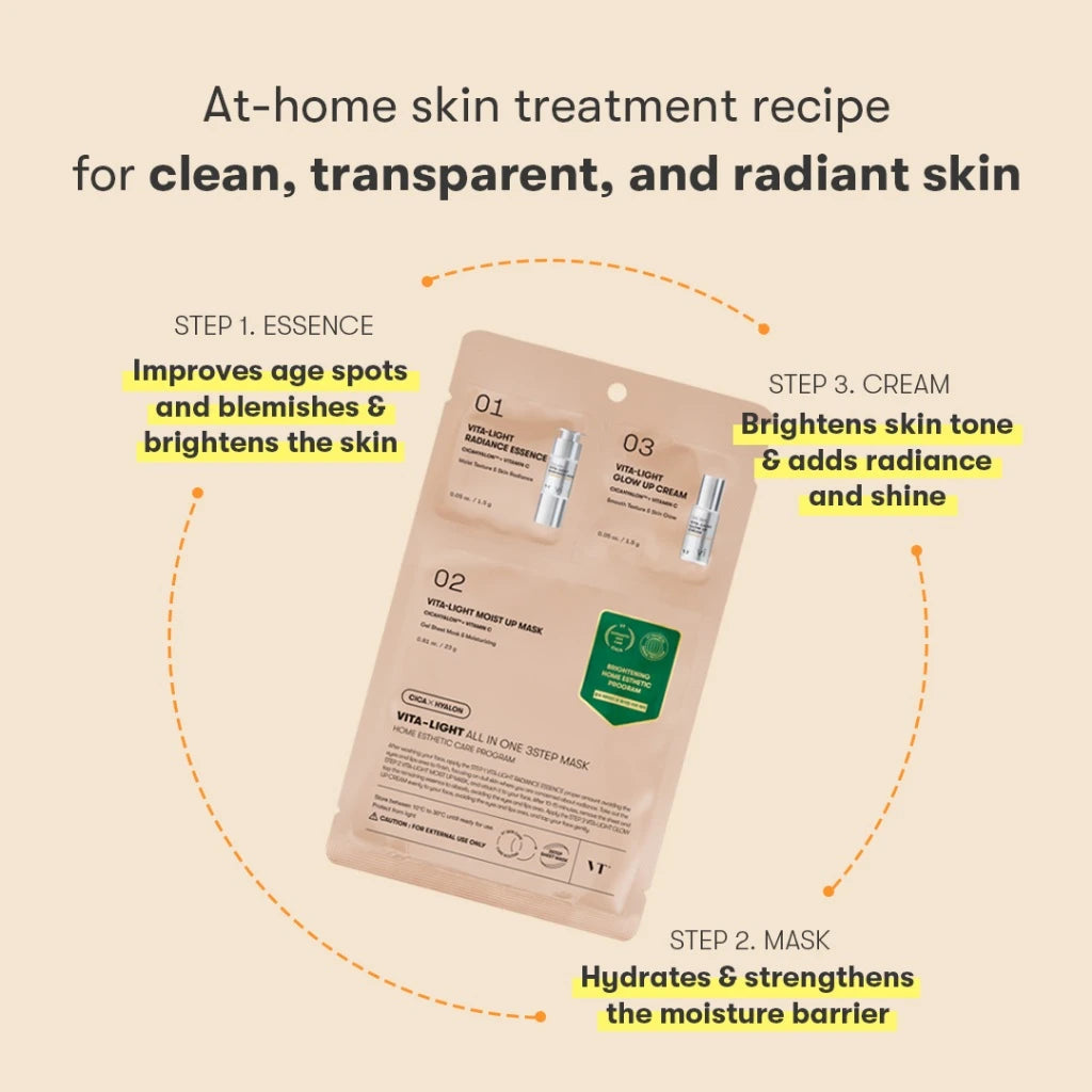 VT : Vita-light Reedle Shot 100 2 Step Hydrogel Mask