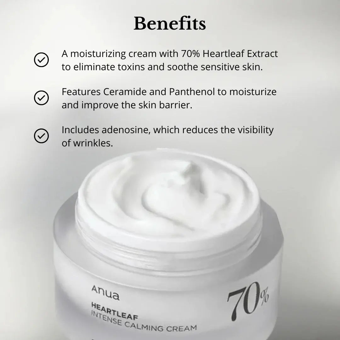 Anua : Heartleaf 70 Intense Calming Cream