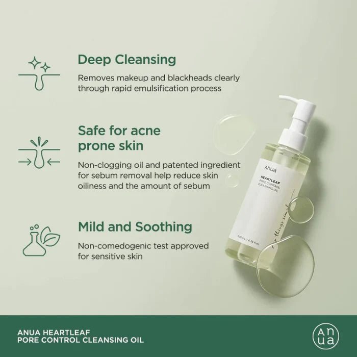 Anua : Heartleaf Pore Control Cleansing Oil