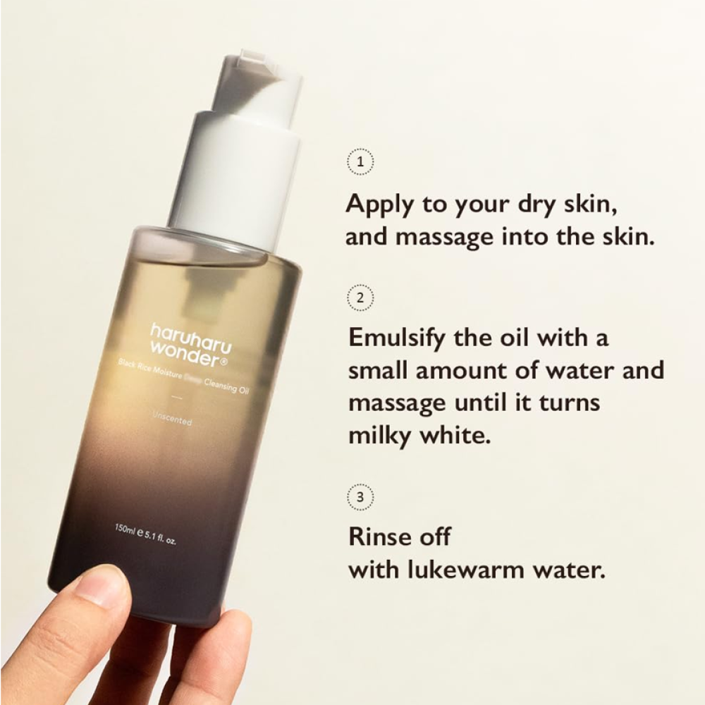 haruharu wonder : Black Rice Moisture Cleansing Oil