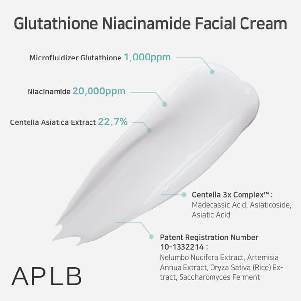 [Korean Skincare] APLB - Glutathione Niacinamide Facial Cream