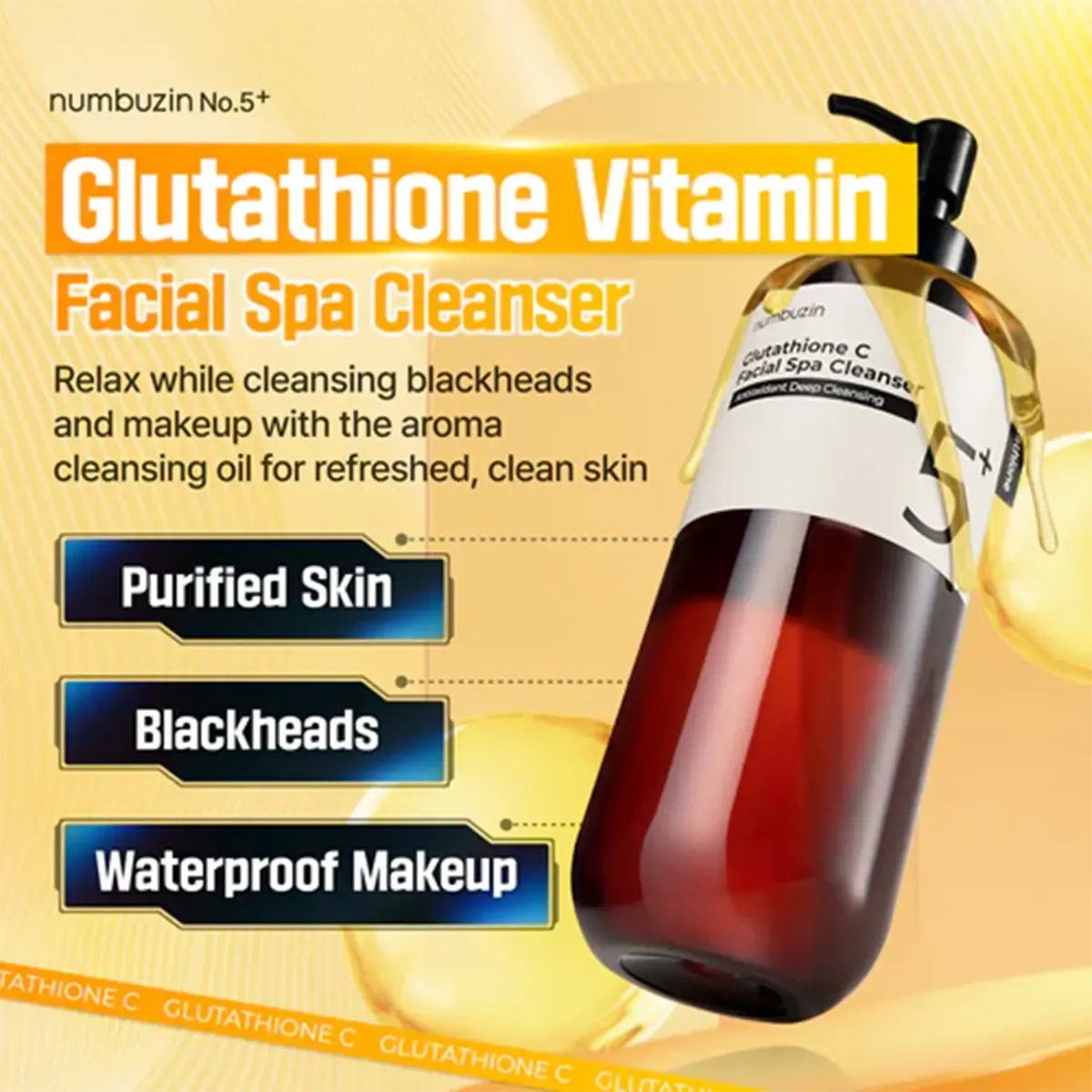 numbuzin : No. 5+ Glutathione C Facial Spa Cleanser