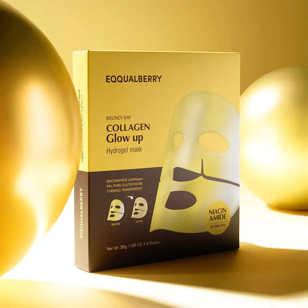 EQQUALBERRY : Collagen Glow up Hydrogel Mask Set
