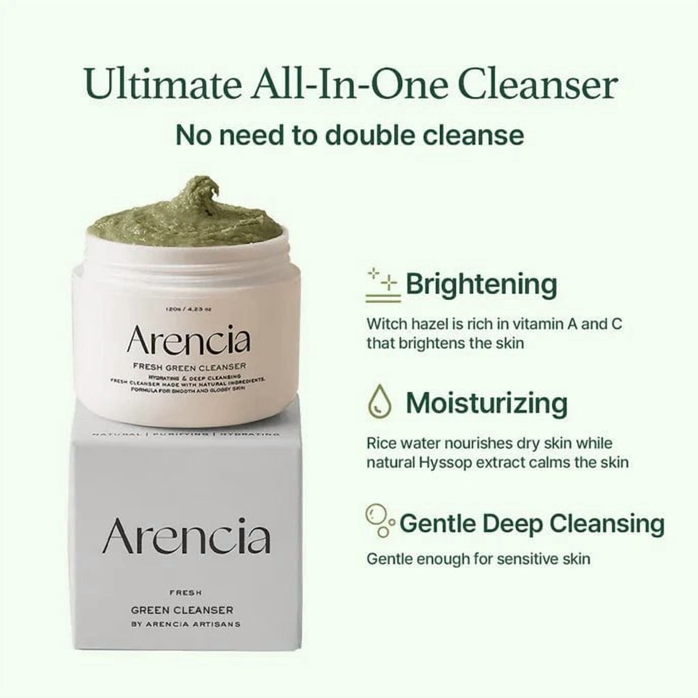 Arencia : Fresh Green Rice Mochi Cleanser