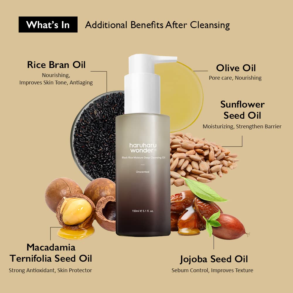 haruharu wonder : Black Rice Moisture Cleansing Oil