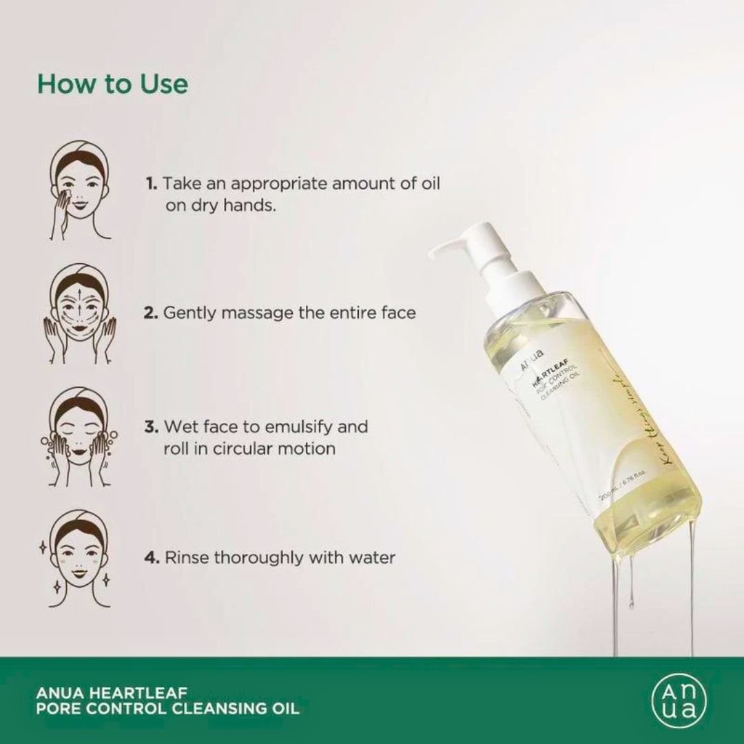 Anua : Heartleaf Pore Control Cleansing Oil