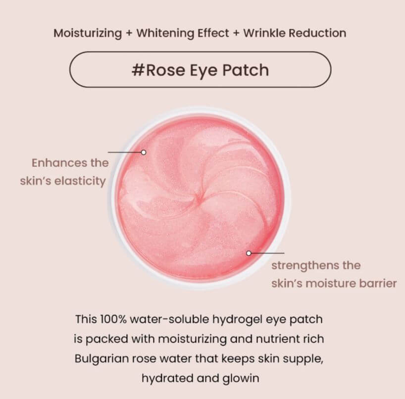 heimish : Bulgarian Rose Water Hydrogel Eye Patch