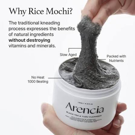 Arencia : Black Tea Rice Mochi Cleanser