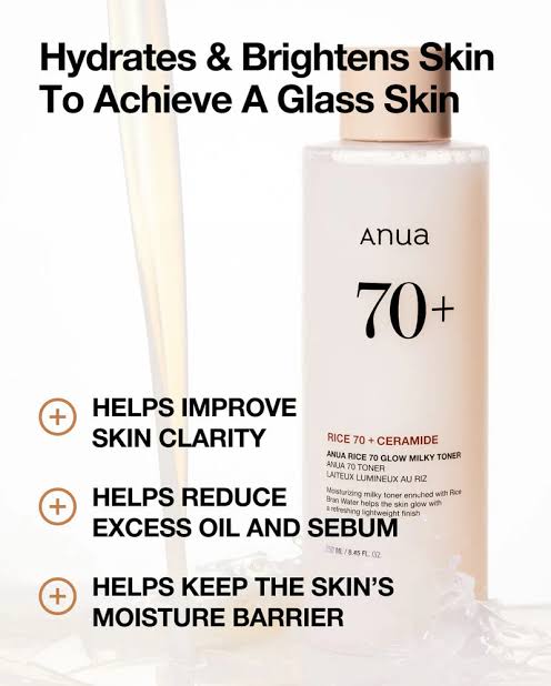Anua - Rice 70 Glow Milky Toner