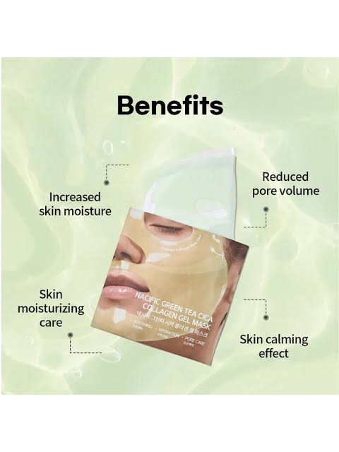 Nacific : Green Tea Cica Collagen Gel Mask Set