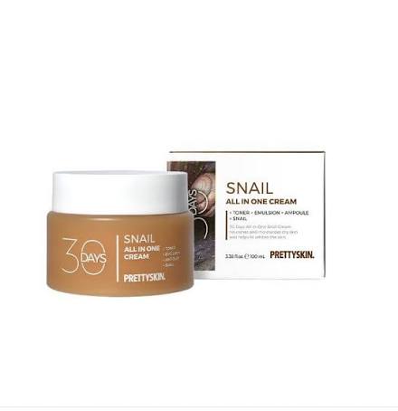 PRETTYSKIN : 30 Days All In One Snail Cream