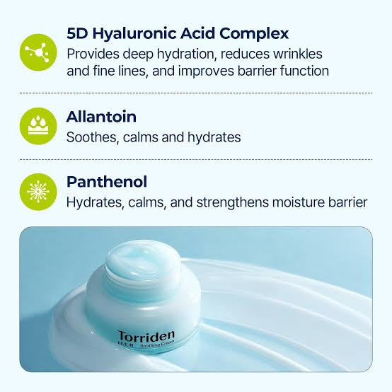 Torriden : DIVE-IN Low Molecular Hyaluronic Acid Soothing Cream