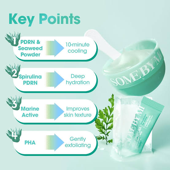 SOME BY MI : PDRN Spirulina Soothing Sherbet Mask Set
