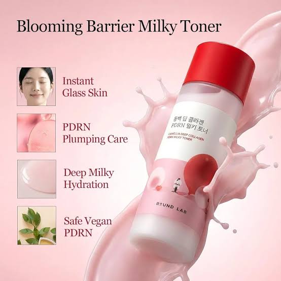 ROUND LAB : Camellia Deep Collagen PDRN Milky Toner