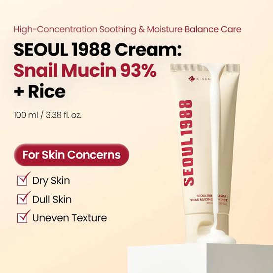 KSECRET : SEOUL 1988 Cream : Snail Mucin 93% + Rice