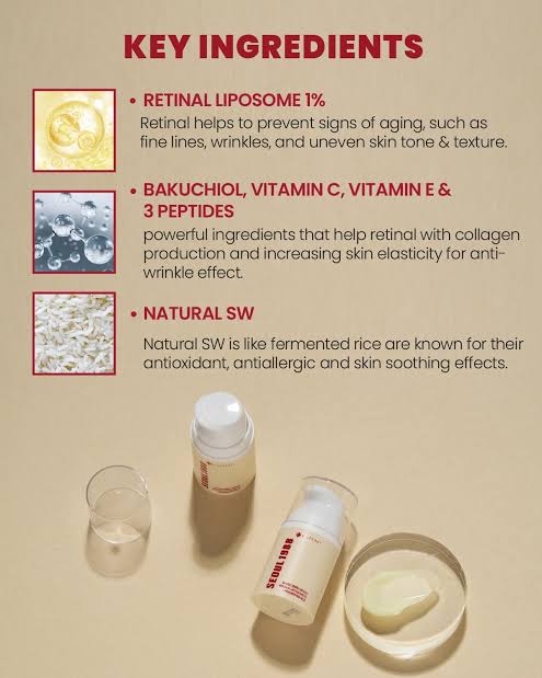 KSECRET : SEOUL 1988 Cream : Retinal Liposome 1% + Fermented Rice