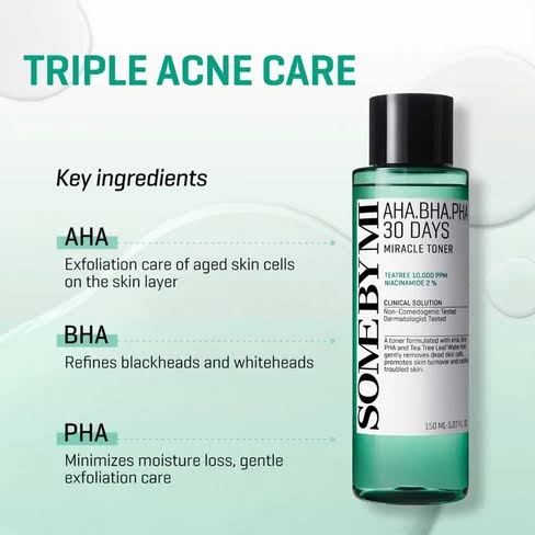 SOME BY MI : AHA, BHA, PHA 30 Days Miracle Toner