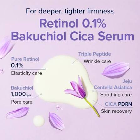 Mary&May : Retinol 0.1% Bakuchiol Cica Serum