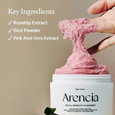 Arencia : Fresh Rosehip Rice Mochi Cleanser