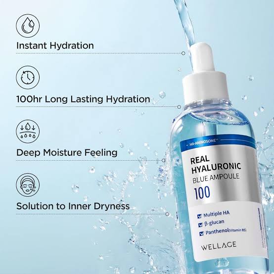 WELLAGE : Real Hyaluronic Blue 100 Ampoule