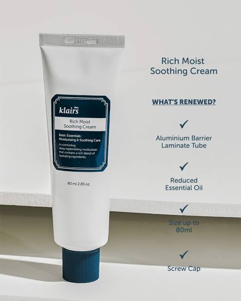 Dear, Klairs : Rich Moist Soothing Cream