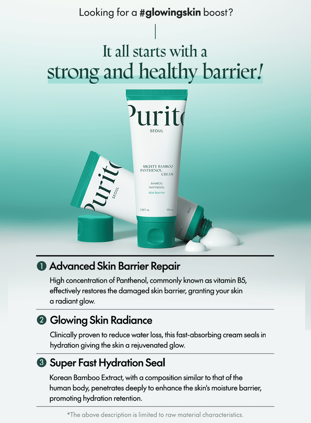 Purito SEOUL : Mighty Bamboo Panthenol Cream