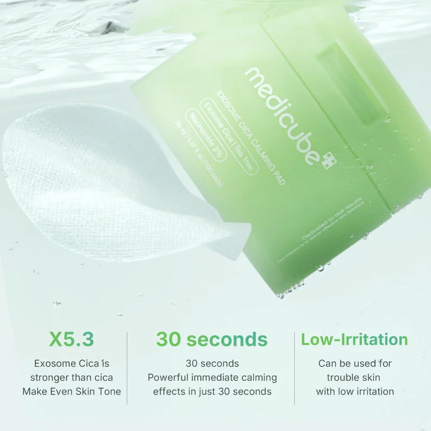 medicube : Exosome Cica Calming Pad