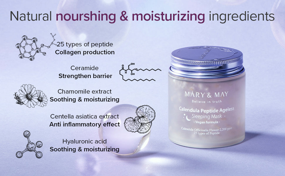 Mary&May : Calendula Peptide Ageless Sleeping Mask
