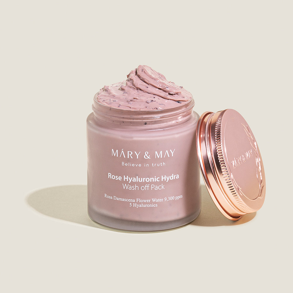 Mary&May : Rose Hyaluronic Hydra Wash Off Mask Pack