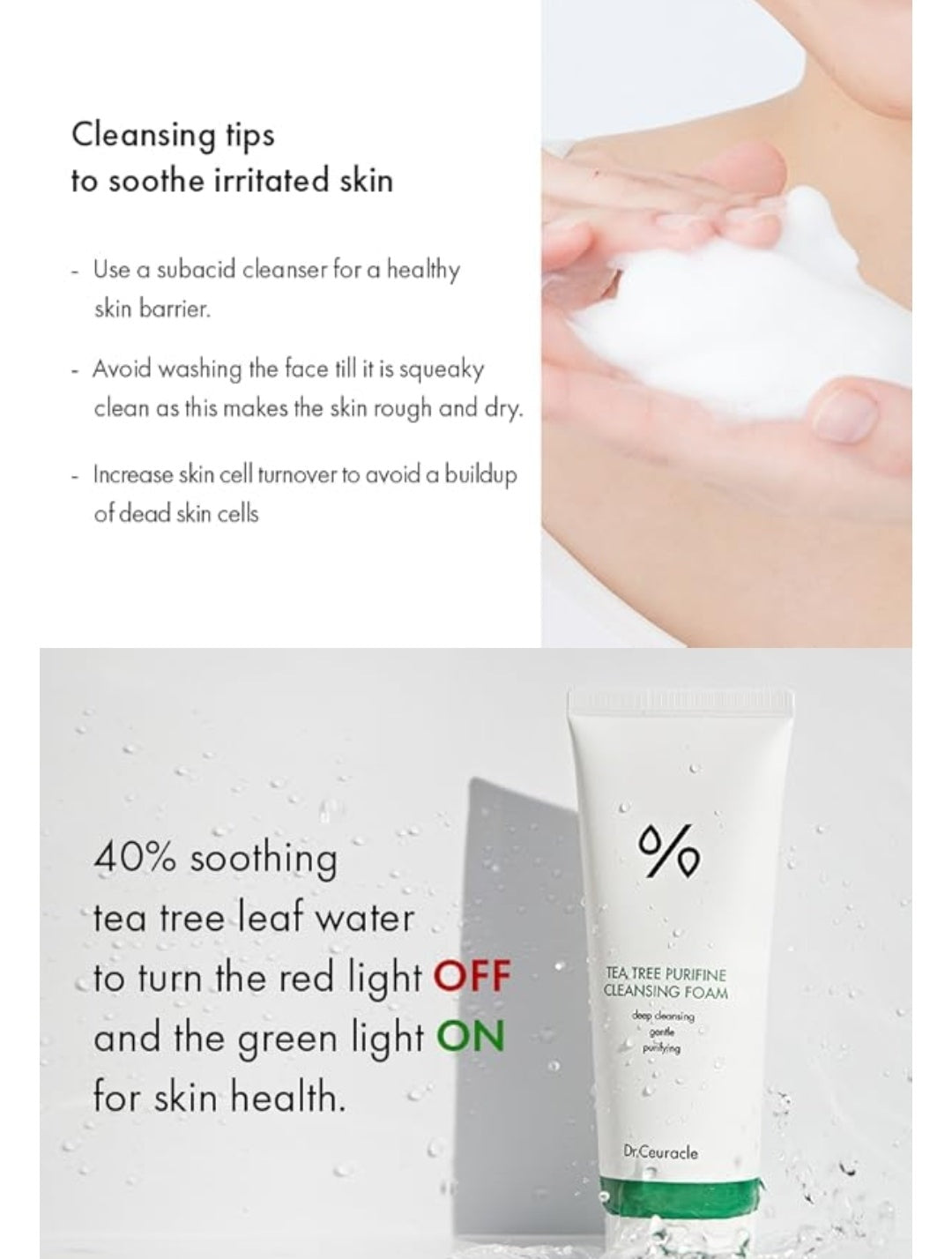 Dr. Ceuracle : Tea Tree Purifine Cleansing Foam