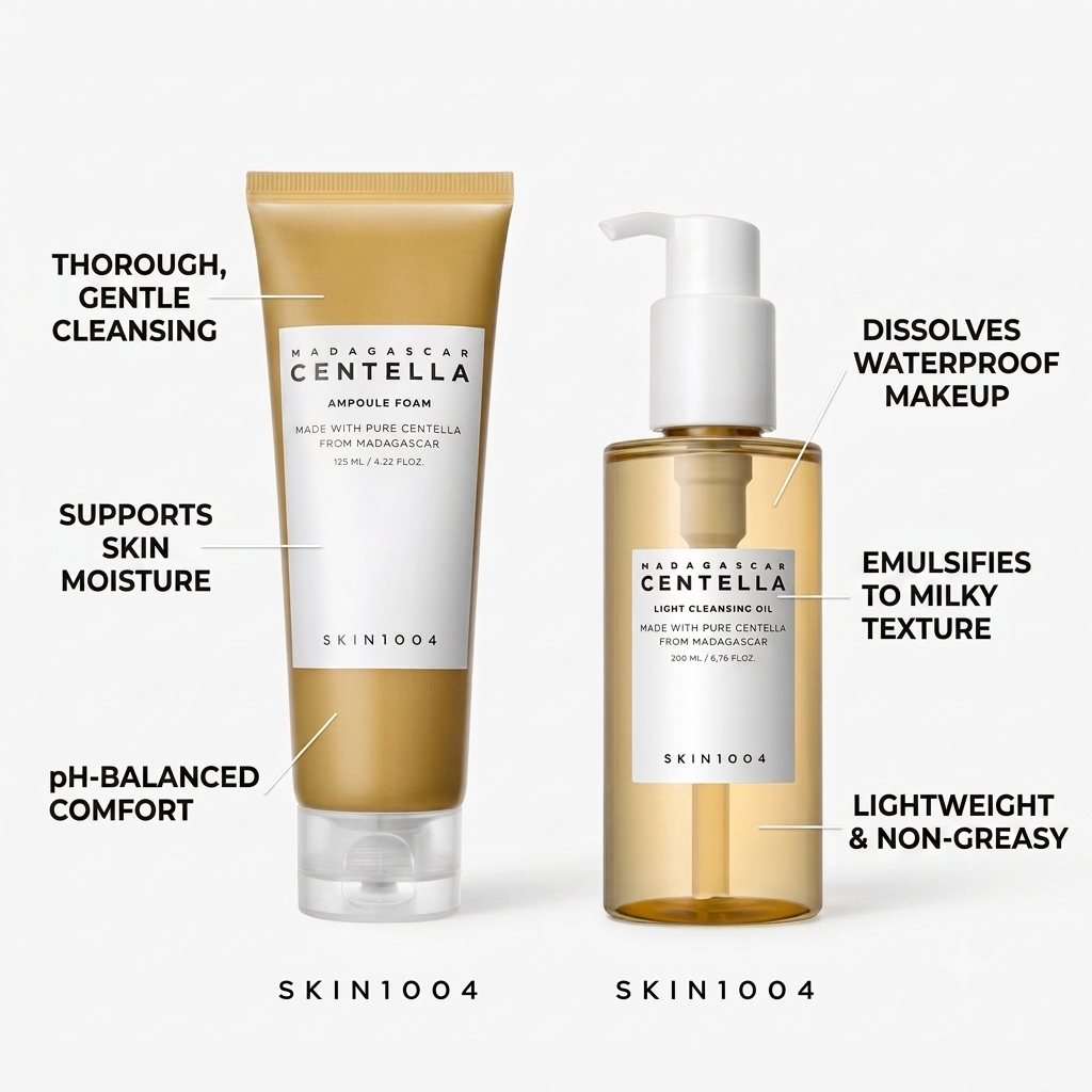 SKIN1004 : Madagascar Centella Double Cleansing Duo Set